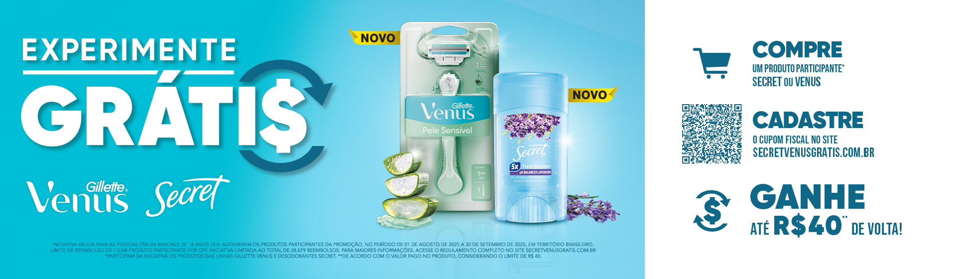 Experimente Grátis Gillette Venus ate 19/08